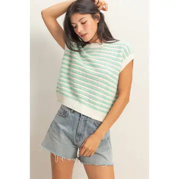 Striped crop top