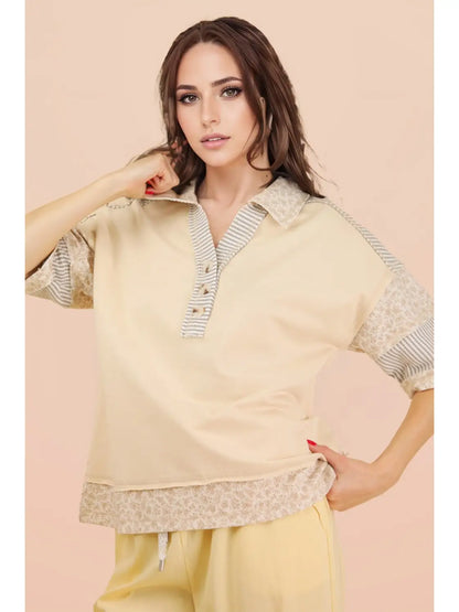 Natural button down