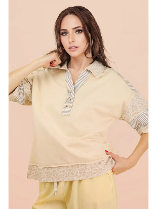 Natural button down