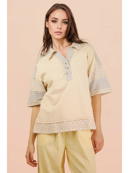 Natural button down