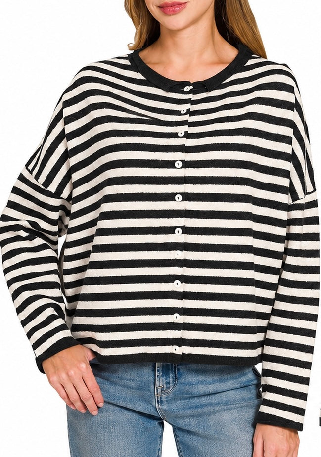 Pepper Stripe Cardigan
