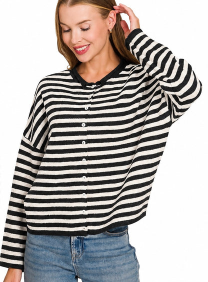 Pepper Stripe Cardigan