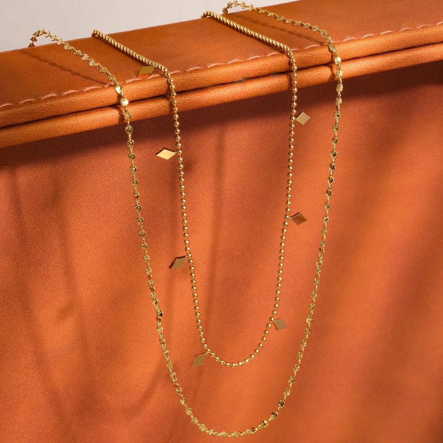 Arôme 18K Gold Non-Tarnish Layered Tassel Necklace